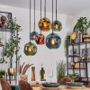 Ripoll Lampadario a sospensione, Lampada a sfera, Lampada a sospensione Blu, Oro, Verde, Ramato, 6-Luci
