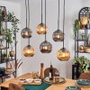 Ripoll Lampadario a sospensione, Lampada a sfera, Lampada a sospensione Ambrato, Grigio fumo, 6-Luci