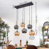 Ripoll Lampadario a sospensione, Lampada a sfera, Lampada a sospensione Ambrato, Grigio fumo, 6-Luci