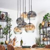 Ripoll Lampadario a sospensione, Lampada a sfera, Lampada a sospensione Ambrato, Chiaro, Grigio fumo, 6-Luci