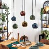 Ripoll Lampadario a sospensione, Lampada a sfera, Lampada a sospensione Blu, Oro, Verde, Ramato, 6-Luci