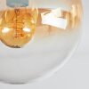 Gastor Plafoniera, Lampada a sfera 37 cm Ambrato, Chiaro, Grigio fumo, 3-Luci