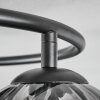 Koyoto Plafoniera, Lampada a sfera 37 cm Ambrato, Chiaro, Grigio fumo, 3-Luci