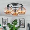 Koyoto Plafoniera, Lampada a sfera 37 cm Ambrato, 3-Luci