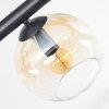 Koyoto Plafoniera, Lampada a sfera Ambrato, Chiaro, Grigio fumo, 6-Luci