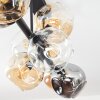 Ripoll Plafoniera, Lampada a sfera Ambrato, Chiaro, Grigio fumo, 8-Luci