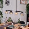 Ripoll Lampadario a sospensione, Lampada a sfera, Lampada a sospensione Ambrato, Chiaro, Grigio fumo, 4-Luci