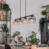 Ripoll Lampadario a sospensione, Lampada a sfera, Lampada a sospensione Ambrato, Chiaro, Grigio fumo, 4-Luci