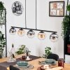 Gastor Lampadario a sospensione, Lampada a sfera, Lampada a sospensione Ambrato, Chiaro, Grigio fumo, 5-Luci