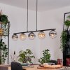 Gastor Lampadario a sospensione, Lampada a sfera, Lampada a sospensione Ambrato, Chiaro, Grigio fumo, 5-Luci