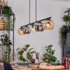 Ripoll Lampadario a sospensione, Lampada a sfera, Lampada a sospensione Ambrato, Chiaro, Grigio fumo, 5-Luci