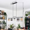 Ripoll Lampadario a sospensione, Lampada a sfera, Lampada a sospensione Ambrato, Chiaro, Grigio fumo, 5-Luci