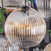 Koyoto Lampadario a sospensione, Lampada a sfera, Lampada a sospensione Ambrato, Chiaro, Grigio fumo, 8-Luci