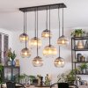 Koyoto Lampadario a sospensione, Lampada a sfera, Lampada a sospensione Ambrato, Chiaro, Grigio fumo, 8-Luci