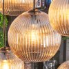 Koyoto Lampadario a sospensione, Lampada a sfera, Lampada a sospensione Ambrato, 8-Luci