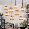 Koyoto Lampadario a sospensione, Lampada a sfera, Lampada a sospensione Ambrato, 8-Luci