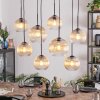 Koyoto Lampadario a sospensione, Lampada a sfera, Lampada a sospensione Ambrato, Chiaro, 8-Luci