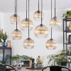 Koyoto Lampadario a sospensione, Lampada a sfera, Lampada a sospensione Ambrato, Chiaro, 8-Luci
