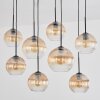 Koyoto Lampadario a sospensione, Lampada a sfera, Lampada a sospensione Ambrato, Chiaro, 8-Luci