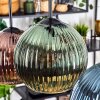 Koyoto Lampadario a sospensione, Lampada a sfera, Lampada a sospensione Blu, Verde, Ramato, 6-Luci