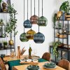 Koyoto Lampadario a sospensione, Lampada a sfera, Lampada a sospensione Blu, Oro, Verde, Ramato, 6-Luci Koyoto Lampadario a sospensione, Lampada a sfera, Lampada a sospensione Blu, Oro, Verde, Ramato, 6-Luci