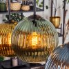 Koyoto Lampadario a sospensione, Lampada a sfera, Lampada a sospensione Blu, Oro, Verde, 6-Luci