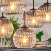 Koyoto Plafoniera, Lampada a sfera 37 cm Chiaro, Grigio fumo, 5-Luci