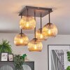 Koyoto Plafoniera, Lampada a sfera 37 cm Ambrato, 5-Luci