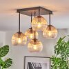 Koyoto Plafoniera, Lampada a sfera 37 cm Ambrato, Chiaro, 5-Luci