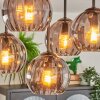 Koyoto Plafoniera, Lampada a sfera 37 cm Grigio fumo, 5-Luci