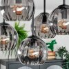 Koyoto Plafoniera, Lampada a sfera 37 cm Grigio fumo, 5-Luci