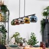 Koyoto Lampadario a sospensione, Lampada a sfera, Lampada a sospensione Blu, Cromo, Oro, Verde, Ramato, Grigio fumo, 5-Luci