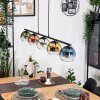Koyoto Lampadario a sospensione, Lampada a sfera, Lampada a sospensione Blu, Cromo, Oro, Verde, Chiaro, Ramato, Grigio fumo, 5-Luci