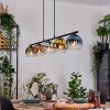 Koyoto Lampadario a sospensione, Lampada a sfera, Lampada a sospensione Blu, Cromo, Oro, Verde, Chiaro, Ramato, Grigio fumo, 5-Luci