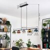 Koyoto Lampadario a sospensione, Lampada a sfera, Lampada a sospensione Blu, Cromo, Oro, Verde, Chiaro, Ramato, Grigio fumo, 5-Luci