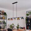 Koyoto Lampadario a sospensione, Lampada a sfera, Lampada a sospensione Blu, Cromo, Oro, Verde, Chiaro, Ramato, Grigio fumo, 5-Luci