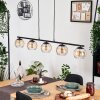 Koyoto Lampadario a sospensione, Lampada a sfera, Lampada a sospensione Ambrato, Chiaro, 5-Luci