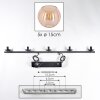 Koyoto Lampadario a sospensione, Lampada a sfera, Lampada a sospensione Ambrato, 5-Luci