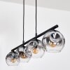Ripoll Lampadario a sospensione, Lampada a sfera, Lampada a sospensione Chiaro, Grigio fumo, 4-Luci