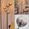 Koyoto Lampada a sfera, Lampada da terra Chiaro, Grigio fumo, 5-Luci