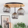 Ripoll Plafoniera, Lampada a sfera Écru, Nero, 3-Luci