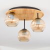 Ripoll Plafoniera, Lampada a sfera Écru, Nero, 3-Luci
