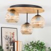 Ripoll Plafoniera, Lampada a sfera Écru, Nero, 3-Luci