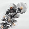 Koyoto Plafoniera, Lampada a sfera Chiaro, Grigio fumo, 10-Luci