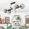 Koyoto Plafoniera, Lampada a sfera Ambrato, Chiaro, Grigio fumo, 10-Luci