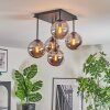 Gastor Plafoniera, Lampada a sfera Grigio fumo, 5-Luci