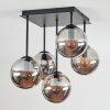 Gastor Plafoniera, Lampada a sfera Grigio fumo, 5-Luci