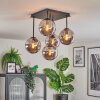 Gastor Plafoniera, Lampada a sfera Grigio fumo, 5-Luci