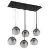 Illuminazione Globo Lighting Barry Lampadario a sospensione Nero, 6-Luci