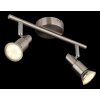 Illuminazione Globo Lighting Kinley Plafoniera Cromo, Nichel opaco, 2-Luci